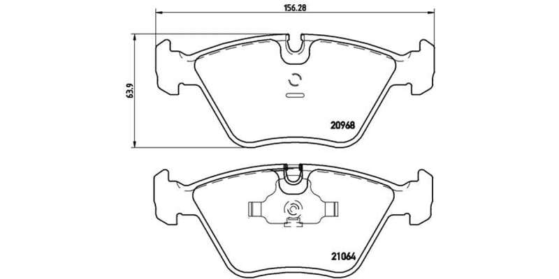 Brembo Brake Pads Front Bmw 5/7Series ( Set Lh&Rh) (P06012)