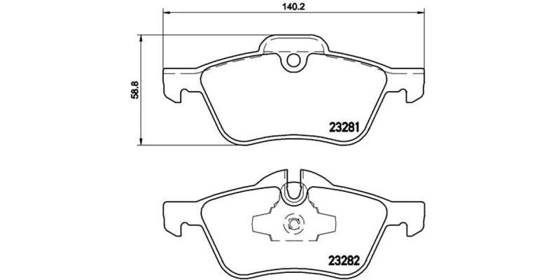 Brembo Brake Pads Front Mini Cooper '01 ( Set Lh&Rh) (P06030)