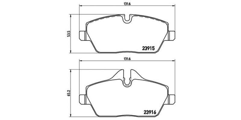 Brembo Brake Pads Front Bmw 1 Series ( Set Lh&Rh) (P06034)