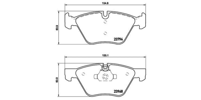 Brembo Brake Pads Front Bmw 3 E90 ( Set Lh&Rh) (P06036)