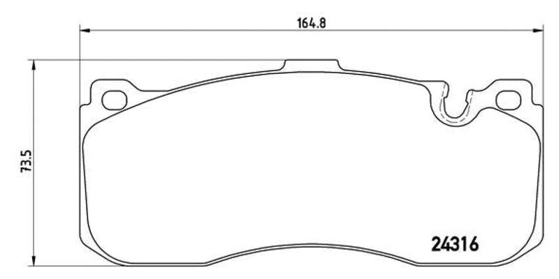 Brembo Brake Pads Front Mini R56 Jcw Gp/Bmw ( Set Lh&Rh) (P06041)