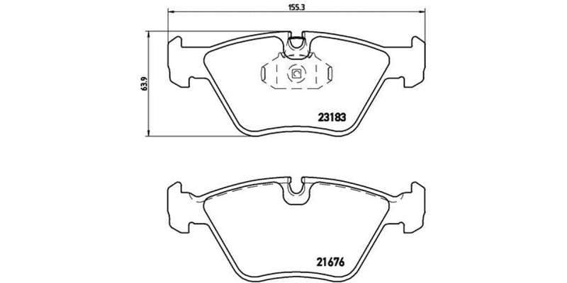 Brembo Brake Pads Front Bmw X3/ Z4 ( Set Lh&Rh) (P06043)