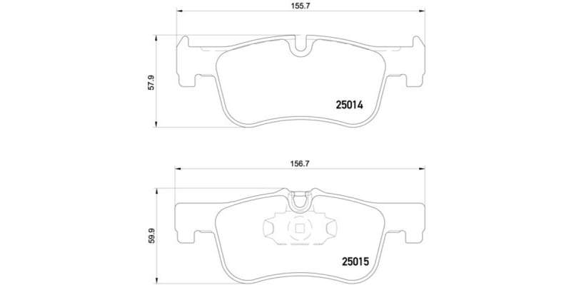 Brembo Brake Pads Front Bmw 1 F20/F21/2F ( Set Lh&Rh) (P06078)