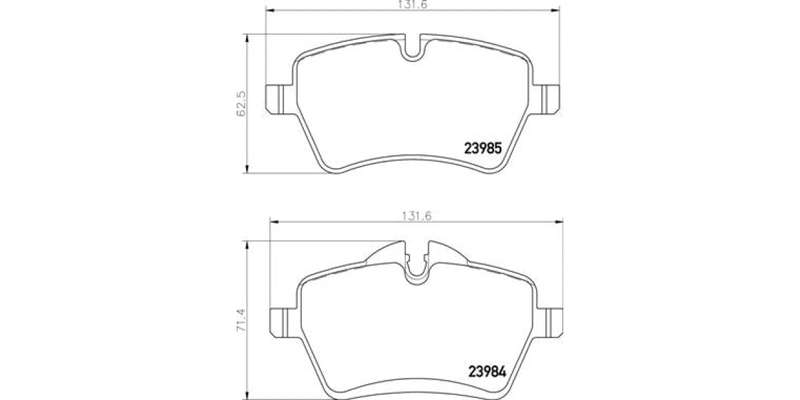 Brembo Brake Pads Front Mini R56/R55/R60/ ( Set Lh&Rh) (P06086)