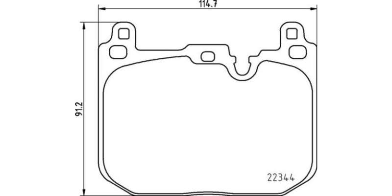 Brembo Brake Pads Front Mini Jcw F56/F54/ ( Set Lh&Rh) (P06097)