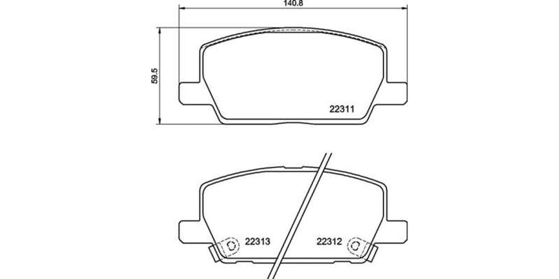 Brembo Brake Pads Front Opel ( Set Lh&Rh) (P07012)
