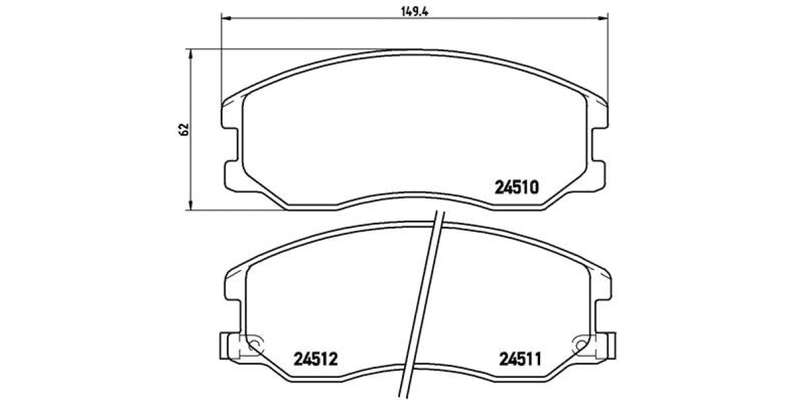 Brembo Brake Pads Front Chev Captiva ( Set Lh&Rh) (P10003)