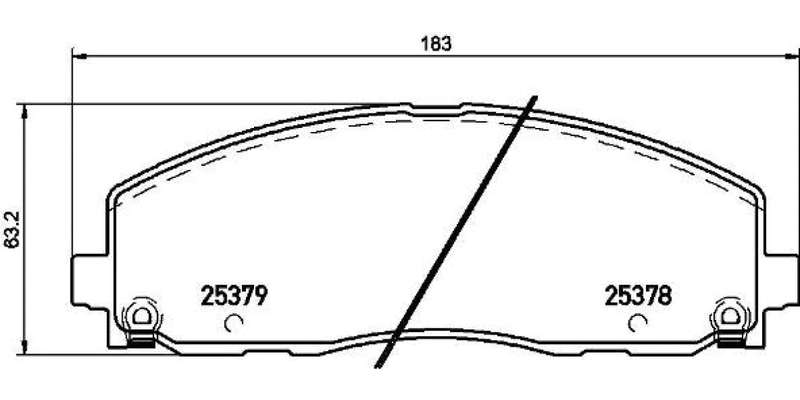 Brembo Brake Pads Front Dodge Journey ( Set Lh&Rh) (P11035)