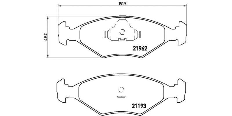 Brembo Brake Pads Front Fiat Palio Sienna ( Set Lh&Rh) (P23055)