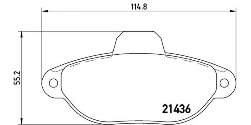 Brembo Brake Pads Front Fiat Panda/Punto/ ( Set Lh&Rh) (P23096)
