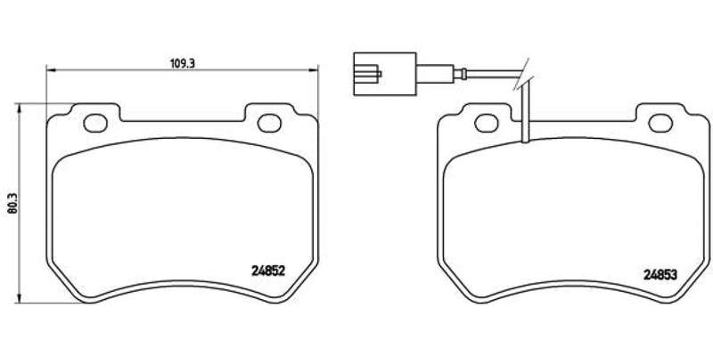 Brembo Brake Pads Front Alfa 159/ Brera ( Set Lh&Rh) (P23129)