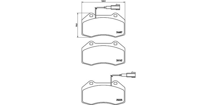 Brembo Brake Pads Front Alfa Romeo 4C ( Set Lh&Rh) (P23162)