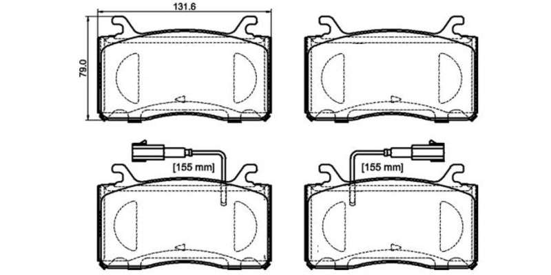 Brembo Brake Pads Front Alfa Romeo ( Set Lh&Rh) (P23185)