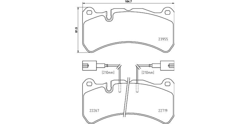 Brembo Brake Pads Front Alfa Romeo ( Set Lh&Rh) (P23186)
