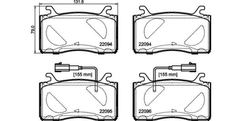Brembo Brake Pads Front Alfa Romeo ( Set Lh&Rh) (P23187)