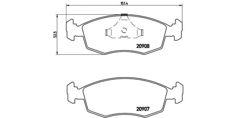 Brembo Brake Pads Front Various Variousm ( Set Lh&Rh) (P24019)