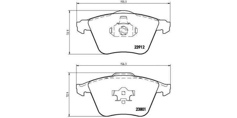 Brembo Brake Pads Front Volvo S40/V50 T5 ( Set Lh&Rh) (P24057)