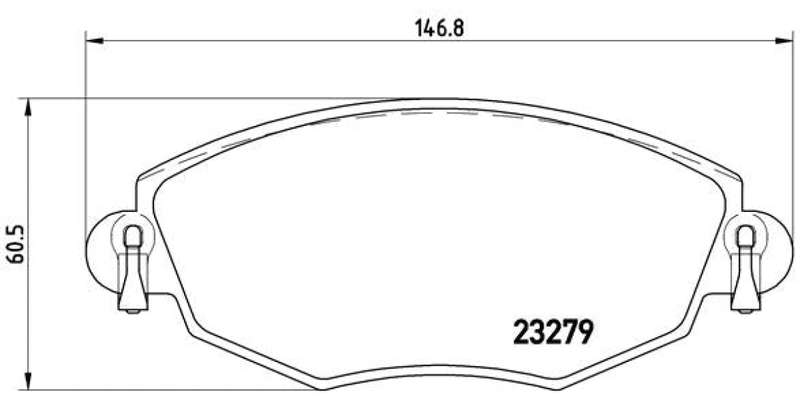 Brembo Brake Pads Front Ford Mondeo ( Set Lh&Rh) (P24060)