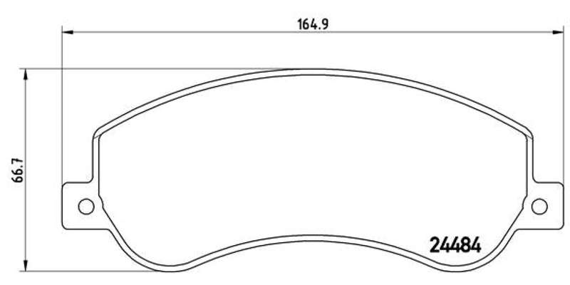 Brembo Brake Pads Front Vw Amarock ( Set Lh&Rh) (P24064)
