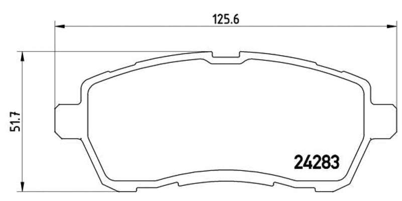 Brembo Brake Pads Front Ford Fiesta 3/Mazda ( Set Lh&Rh) (P24072X)