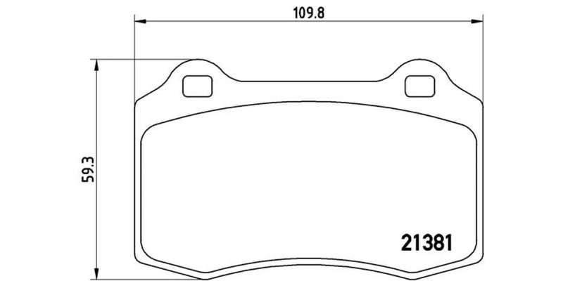 Brembo Brake Pads Front Ford Focus Rs/Cit ( Set Lh&Rh) (P24073)