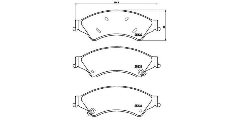 Brembo Brake Pads Front Ford Ranger/Mazda ( Set Lh&Rh) (P24153)