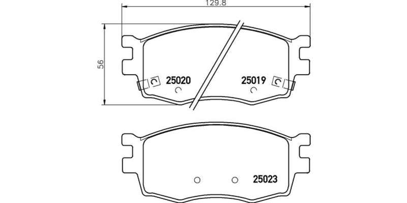 Brembo Brake Pads Front Hyundai I20 ( Set Lh&Rh) (P30069)
