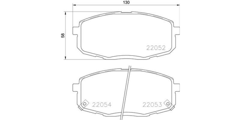 Brembo Brake Pads Front Kia Soul Ii/Cerato ( Set Lh&Rh) (P30077)