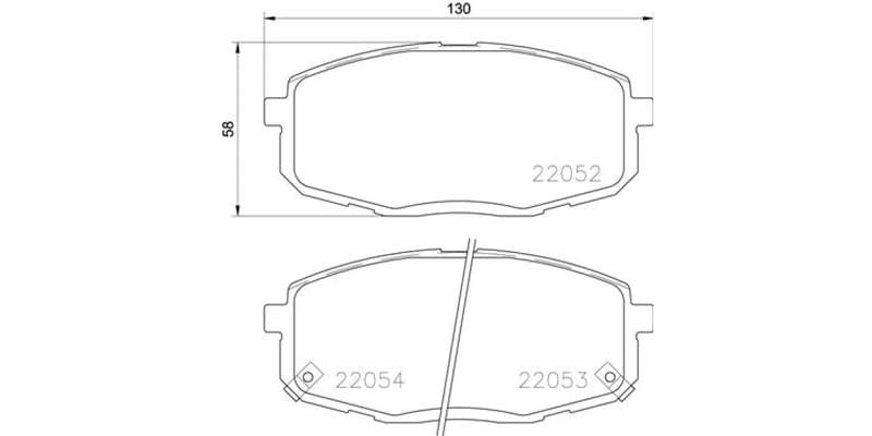 Brembo Brake Pads Front Kia Soul Ii/Cerato ( Set Lh&Rh) (P30077)