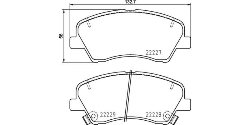 Brembo Brake Pads Front Kia ( Set Lh&Rh) (P30098)