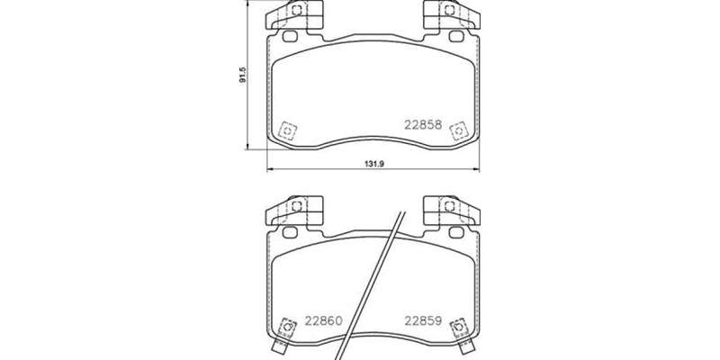 Brembo Brake Pads Front Kia ( Set Lh&Rh) (P30113)