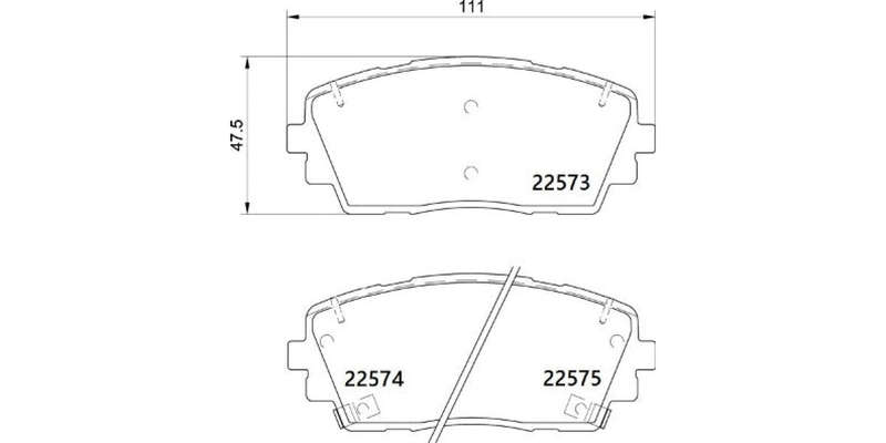 Brembo Brake Pads Front Kia ( Set Lh&Rh) (P30115)