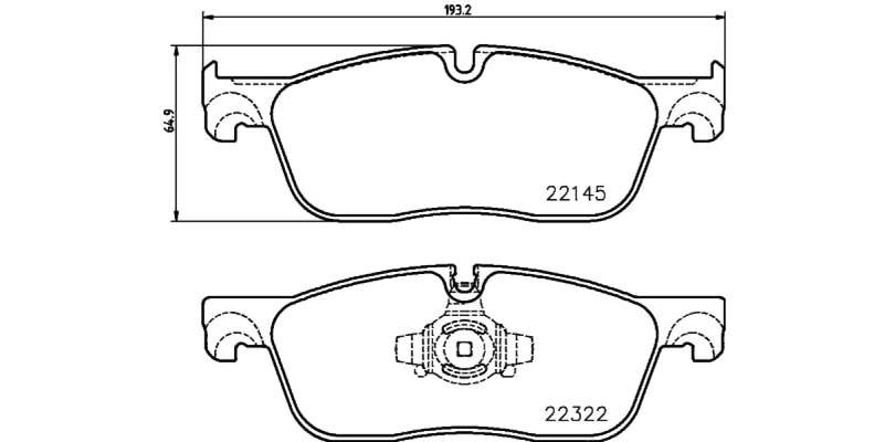 Brembo Brake Pads Front Jaguar/Land Rover ( Set Lh&Rh) (P36035)