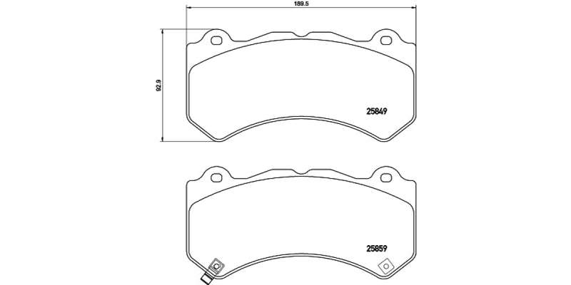 Brembo Brake Pads Front Nissan Gtr R35/Je ( Set Lh&Rh) (P37018)