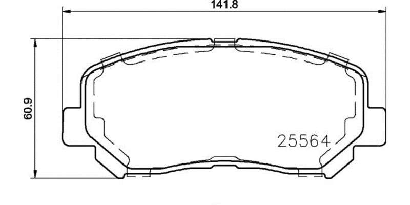 Brembo Brake Pads Front Jeep Cherokee Kl ( Set Lh&Rh) (P37019)