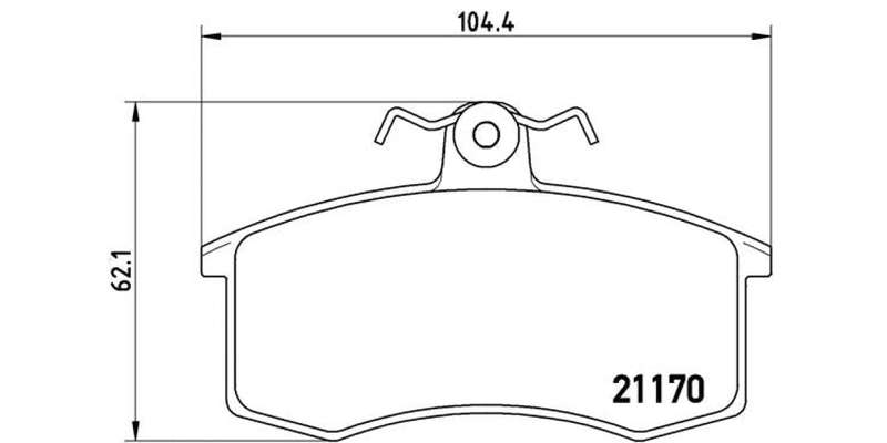 Brembo Brake Pads Front Nissan 1400 Ldv/S ( Set Lh&Rh) (P41003X)