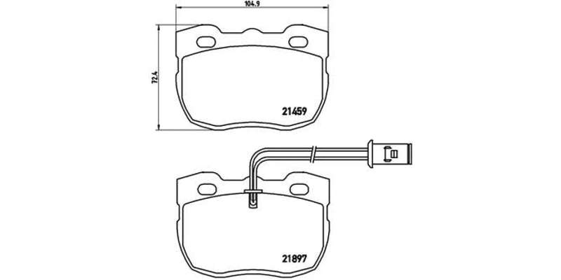 Brembo Brake Pads Front Land Rover  Discovery ( Set Lh&Rh) (P44004)