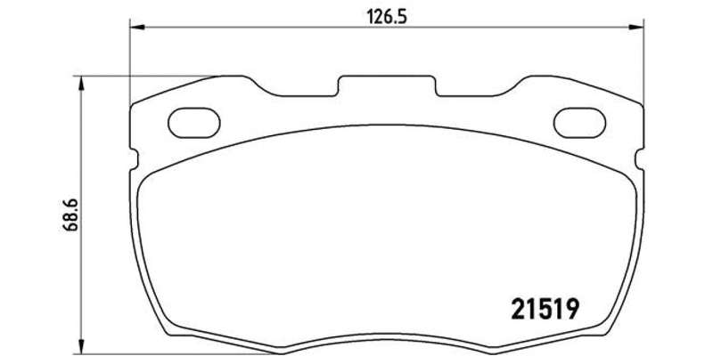 Brembo Brake Pads Front Land Rover  Defender ( Set Lh&Rh) (P44005)