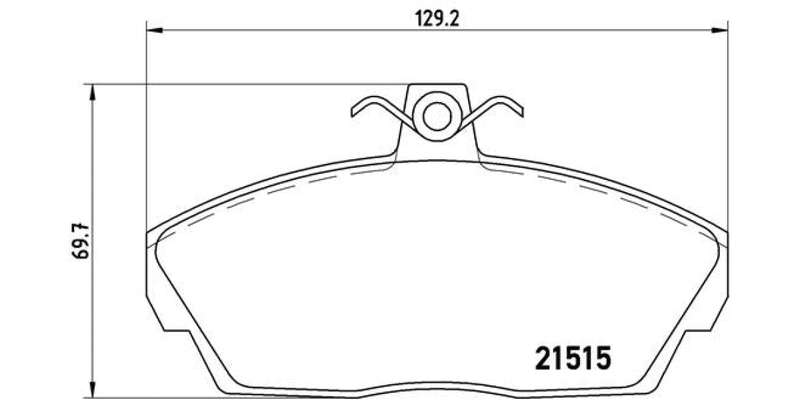 Brembo Brake Pads Front Land Rover  Freelander ( Set Lh&Rh) (P44010)