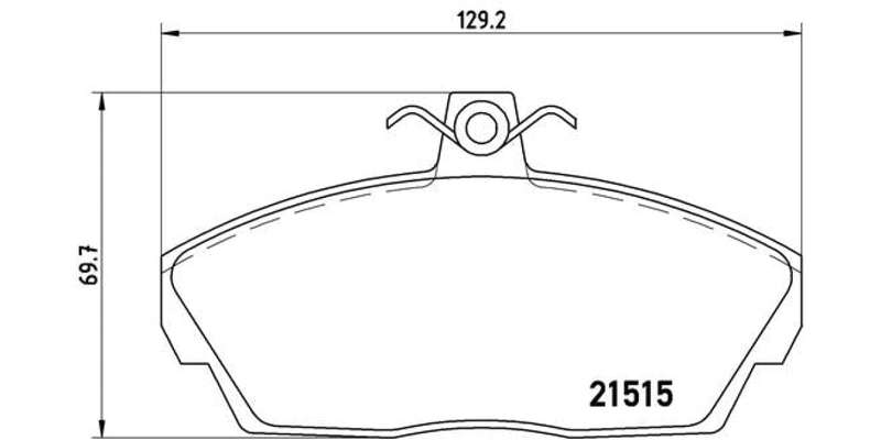Brembo Brake Pads Front Land Rover  Freelander ( Set Lh&Rh) (P44010)