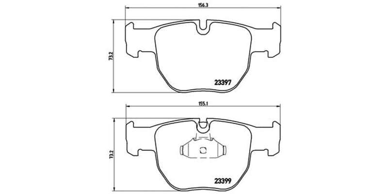 Brembo Brake Pads Front Range Rover Iii3 ( Set Lh&Rh) (P44012)