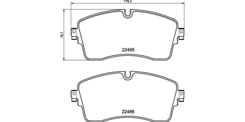 Brembo Brake Pads Front Land Disco Sport/ ( Set Lh&Rh) (P44028)