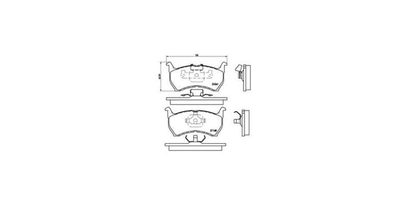 Brembo Brake Pads Front Mazda 626 ( Set Lh&Rh) (P49004)