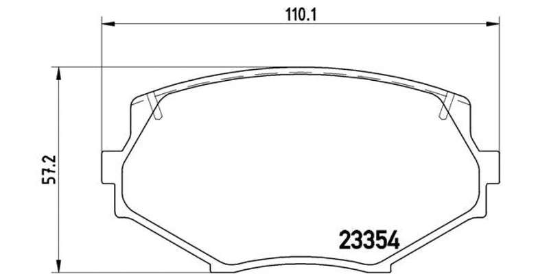 Brembo Brake Pads Front Maxda Mx-5 ( Set Lh&Rh) (P49020)