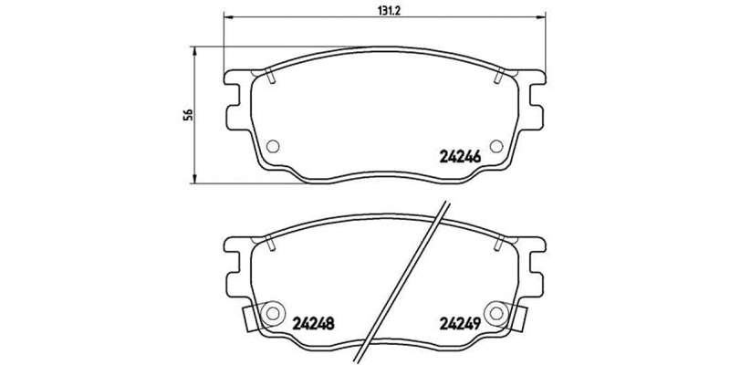 Brembo Brake Pads Front Mazda 6 ( Set Lh&Rh) (P49033)