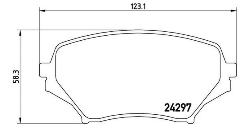 Brembo Brake Pads Front Mazda Mx5 2 ( Set Lh&Rh) (P49043)