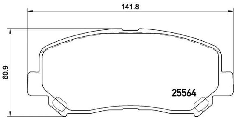 Brembo Brake Pads Front Mazda Cx-5 ( Set Lh&Rh) (P49045)