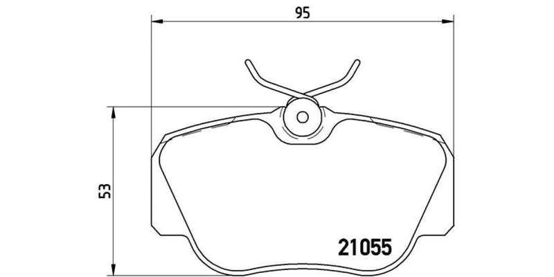 Brembo Brake Pads Front Mercedes 190E 1.8/2.0 ( Set Lh&Rh) (P50011)