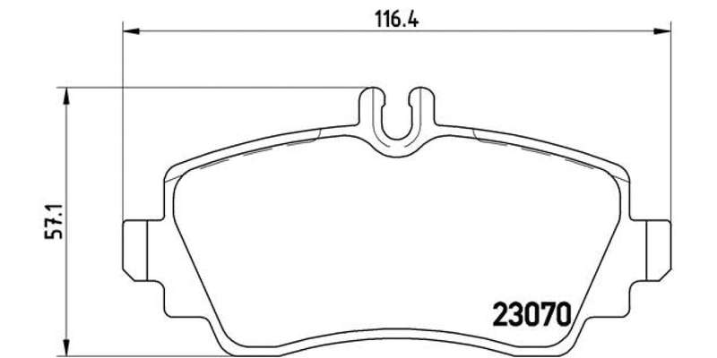 Brembo Brake Pads Front Mercedes A Class ( Set Lh&Rh) (P50035)