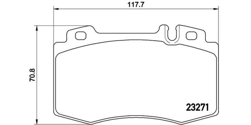 Brembo Brake Pads Front Mercedes Ml430 ( Set Lh&Rh) (P50041)